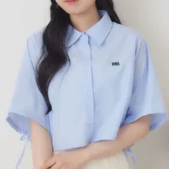 ems excite半袖シャツ ライトブルー