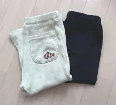 プティマイン/ユニクロ 7分丈レギンス 2枚 100サイズ