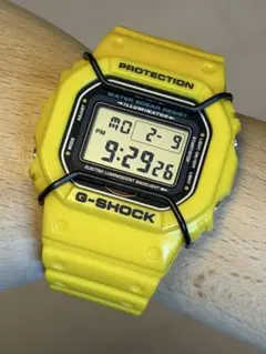 G-SHOCK DW-5600P イエロー 黄色 プロテクター付き復刻 生産終了 