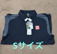 UNIQLO ドライEXポロシャツ/アダムスコットモデル/ロゴ ブラックのサムネイル
