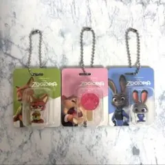 ズートピアブリスターチャームコレクションカプセルトイ 3個セット ②