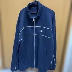 Shein ネイビー ジップアップ パーカー