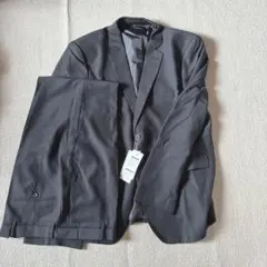 新品・未使用 KIRA SUTSU メンズスーツ 黒 2点セット カジュアル