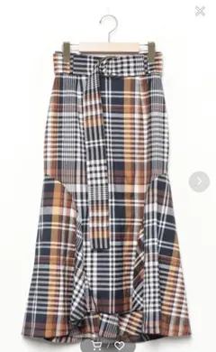 SNIDEL チェックマーメイドスカート