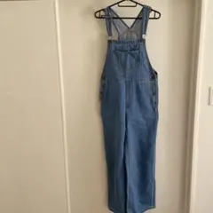 GU デニムサロペット オーバーオール ブルー M