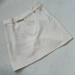 《 ZARA ザラ 》 ホワイト 古着 ミニスカート S 古着 カジュアル
