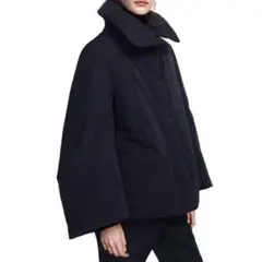 【ユニクロ】+J ハイブリッド ダウン ジャケット ネイビー ショート