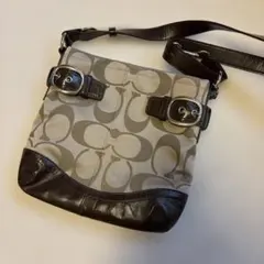 COACH シグネチャー ショルダーバッグ ブラウン