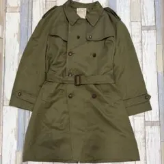 美品 80s スペイン軍 トレンチコート ミリタリーコート 56N