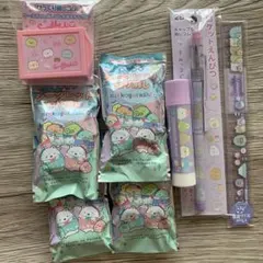 サンエックス　すみっコぐらし　ロケットえんぴつ　消しゴム　定規　のり　ねり消し