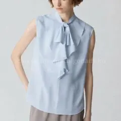 allurevilleアルアバイル24SSチョウタイラッフルノースリーブブラウス 