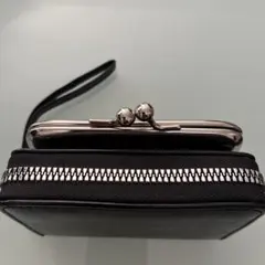 がま口財布 コインケース付きカードケース