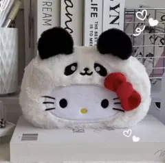 パンダ ハローキティ ポーチ ふわふわ