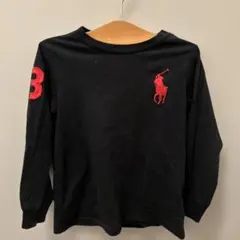 POLO RALPH LAUREN ブラック長袖カットソー　110 4T