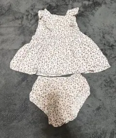 最終値下げ⭐️花柄　セットアップ　90サイズ