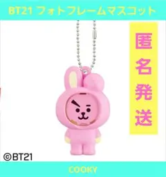 BT21 フォトフレームマスコット COOKY クキ ガチャ キーホルダー