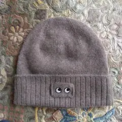 ユニクロ　ANYA HINDMARCH ブラウン カシミヤニットビーニー