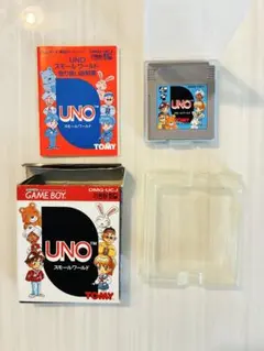 箱・説明書・ケース付 UNO スモールワールド ゲームボーイ 起動確認済