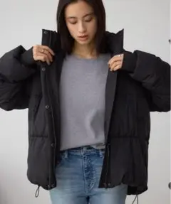 B-HEAT フード付きダウンジャケット (M) AZUL BY MOUSSY