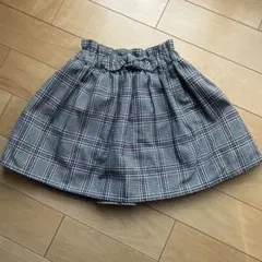 チェック柄フレアスカート（インナー付き）