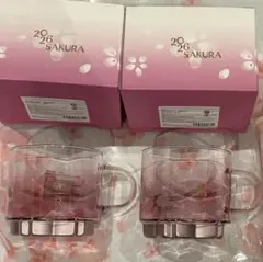 スターバックス　SAKURA2026リザーブ®︎ハンドルグラスマグピンクボトム