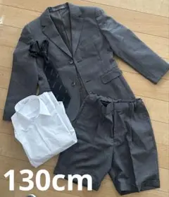 キッズ　フォーマルスーツセット　グレー