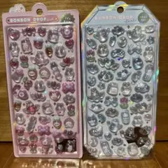 ボンボンドロップシール　ももいろボンボン　みずいろボンボン