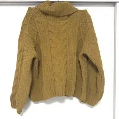 【INGNI イング】【タートルネックニット】【ケーブルニット】【Mサイズ】