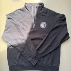 HUF 黒 ハーフジップ トレーナー