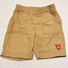 ミキハウス ホットビスケッツ　ボトムス　短パン　半ズボン　80 ベージュ　7分丈