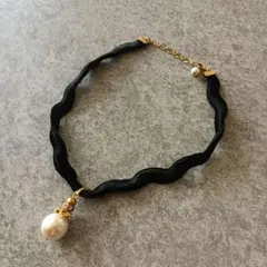 ☘オシャレなパールチョーカー☘ ネックレス 首元を綺麗に魅せるデザイン:-)♪