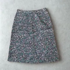 ヴィンテージ レトロ 花柄スカート ひざ丈 タイトスカート ガーリー 90s