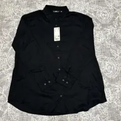 UNIQLO レーヨンブラウス 長袖 ブラック XLのサムネイル