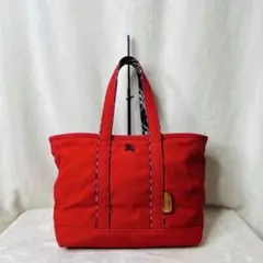 【BURBERRY BLUE LABEL】 バーバリー キャンバストート