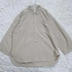 美品✨MHL コットン×リネン プルオーバーシャツ 7分袖 サイズM 男女兼用