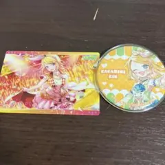 プロセカ 鏡音リン モモジャン 缶バッジ ウエハースカード