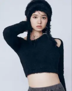 EMODA スキンラインシャギーニット