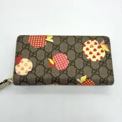 美品】グッチ　長財布　レ ポム　ラウンドファスナー　GGスプリーム　PVC