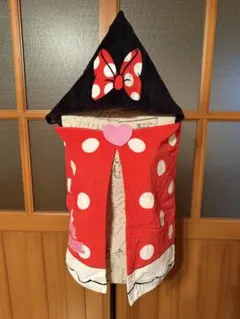 ミニーマウス フード付きタオル
