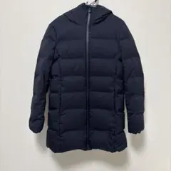 値下げ美品UNIQLO シームレスダウンロング L ネイビー ユニクロ公式 | シームレスダウンロングコート