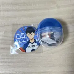 ハイキュー　影山飛雄　にどね　ホログラム缶バッジ カプセルトイ