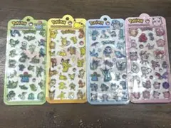 人気キャラクター 3Dシール 4枚セット
