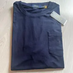 新品　定番　Polo Ralph Lauren ネイビー　ポケ付半袖Tシャツ L