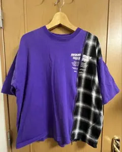 B ONE SOUL半袖デザインTシャツ ビックサイズ パープル M サイズ
