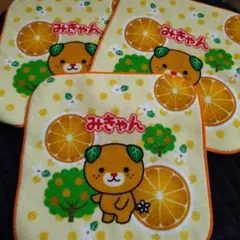 お買い得 みきゃん タオルハンカチ ３枚セット
