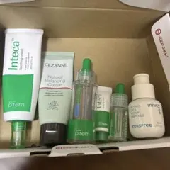 メイクプレムインテカスキンケア4点セザンヌシカ1点イニスフリーレチノール1点