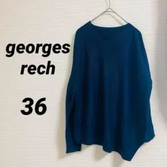 【ジョルジュレッシュ】 変形デザインニット セーター ネイビー S 秋冬コーデ