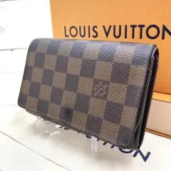 ルイヴィトン ダミエ ポルトモネトレゾール 二つ折り財布 N61730