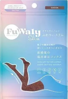 グラマラスパッツ ふわりぃスリム 着圧ソックス 冷え対策 ロング ブラウン