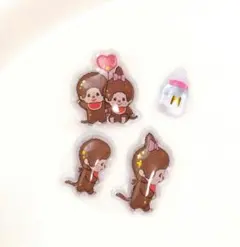 正規品　うるちゅるポップシール　モンチッチ